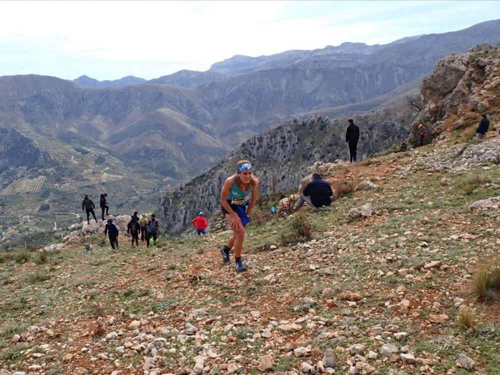 Sandra Domínguez en el KV Mágina Skyrace